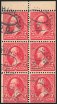 2c Red, Booklet, Used, (Scott 279Bj)