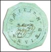 British Guiana, 1850, 8c Black on Green, (4; SG 4)
