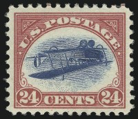 Sale Number 895, Lot Number 374, 24c Carmine Rose & Blue, Center Inverted (C3a)