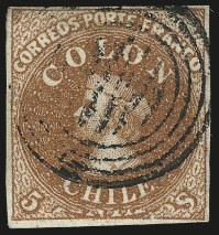 Sale Number 957, Lot Number 137, 1854, 5c Red Brown, Lithograph, " Big Squeeze"  Transfer Flaw (7 var)