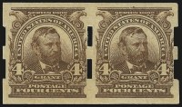 Sale Number 968B, Lot Number 389, 4c Brown, Imperforate, Schermack Ty. III Private Perforation (314A)