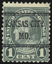 Sale Number 1025, Lot Number 235, 1c Green, Rotary Perf 11 (596)