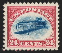 1918 24-cent Inverted JennySold November 15, 2018 for $1,593,000World-record price for an Inverted JennyWorld-Record Price for a 20th Century stamp