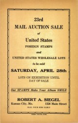 Sale No. 23 — Siegel Auction Galleries