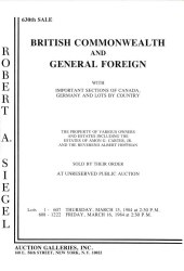 Sale No. 630 — Siegel Auction Galleries