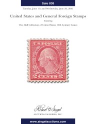 Sale No. 838 — Siegel Auction Galleries