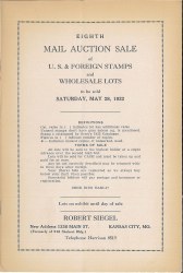 Sale No. 8 — Siegel Auction Galleries