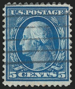 5c Blue on Bluish, Used, (Scott 361)