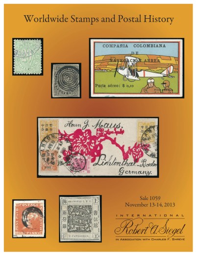 Catalog Cover Sale no. 1059 — Siegel Auction Galleries