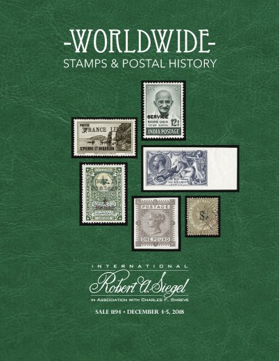 Catalog Cover Sale no. 1194 — Siegel Auction Galleries