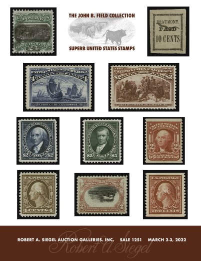 Catalog Cover Sale no. 1251 — Siegel Auction Galleries