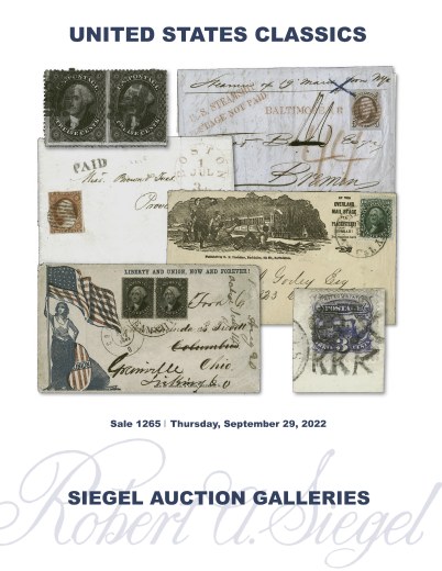 Catalog Cover Sale no. 1265 — Siegel Auction Galleries
