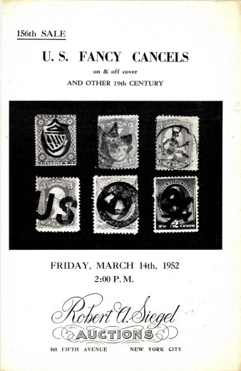 Catalog Cover Sale no. 156 — Siegel Auction Galleries