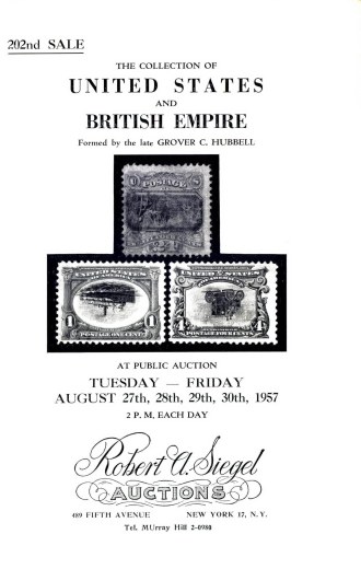 Catalog Cover Sale no. 202 — Siegel Auction Galleries