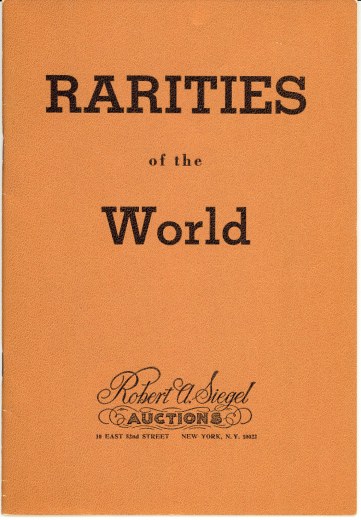 Catalog Cover Sale no. 313 — Siegel Auction Galleries