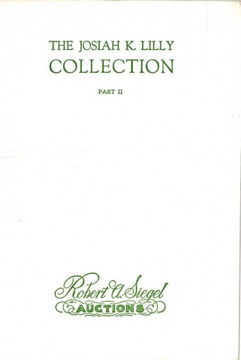 Catalog Cover Sale no. 314 — Siegel Auction Galleries
