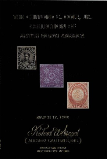 Catalog Cover Sale no. 691 — Siegel Auction Galleries