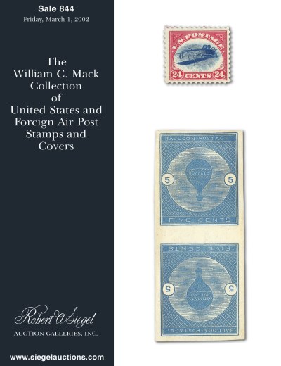 Catalog Cover Sale no. 844 — Siegel Auction Galleries